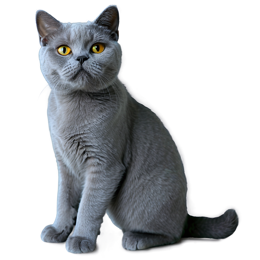 Grey British Shorthair Cat Png Hfg