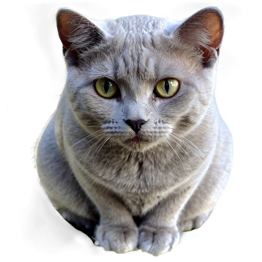 Grey Cat Sitting Png Lkk