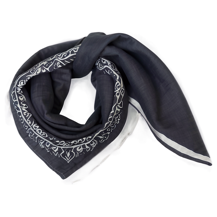 Grey Cotton Bandana Png Vlh