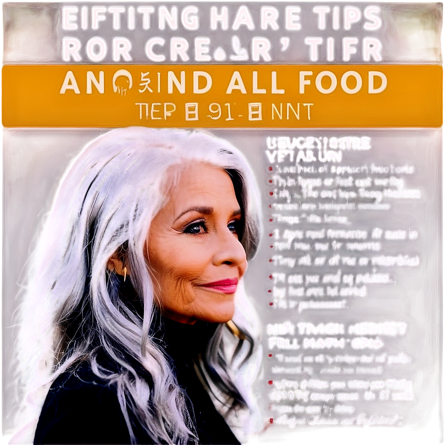 Grey Hair Care Tips Png Wpn34