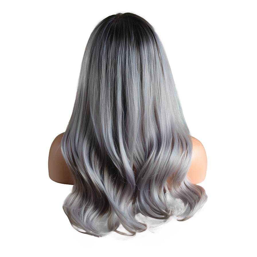 Grey Hair Elegance Png Rio59