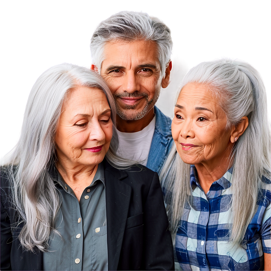 Grey Hair For Every Age Png Vlw