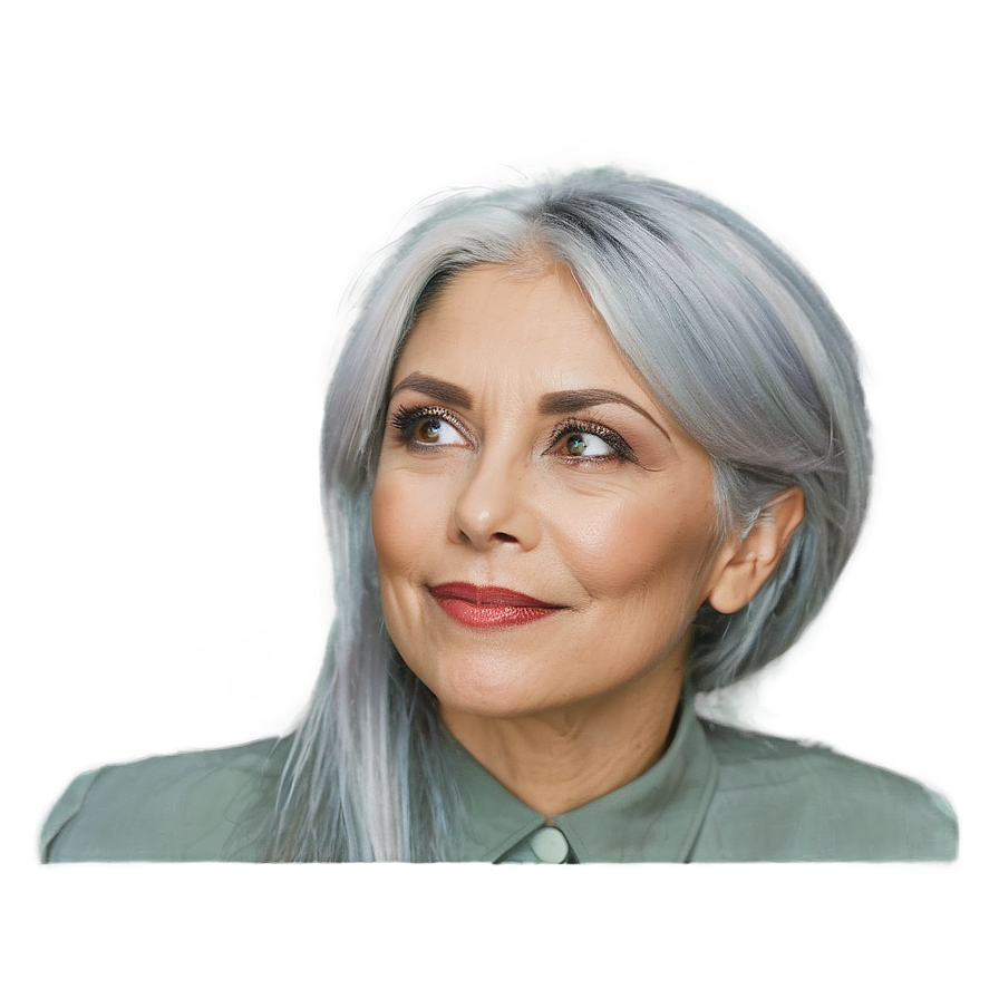 Grey Hair Makeover Png 06282024