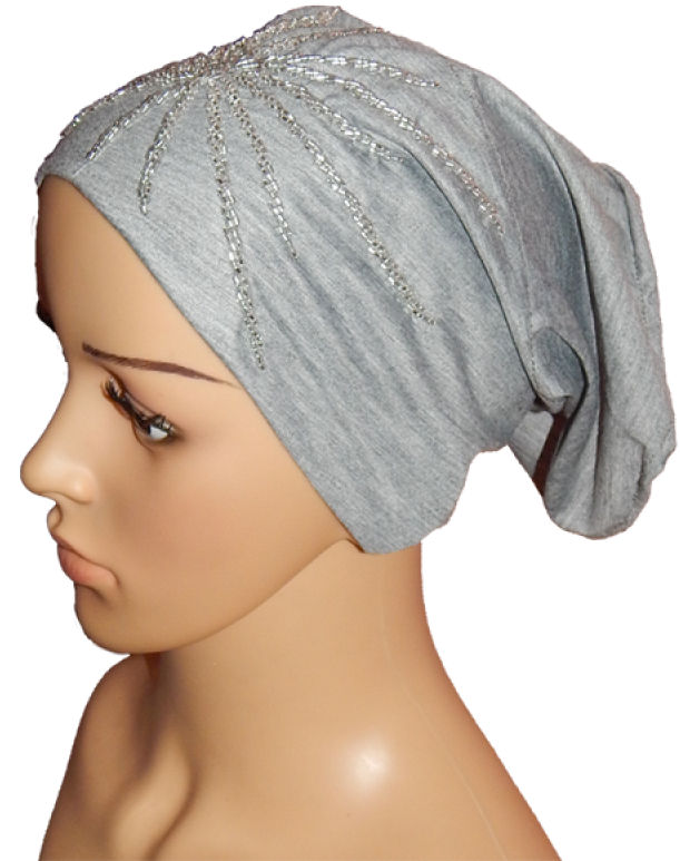 Grey Head Bandana Mannequin Display