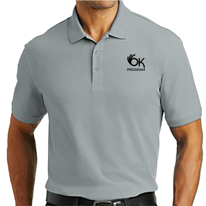 Grey Polo Shirt Branded