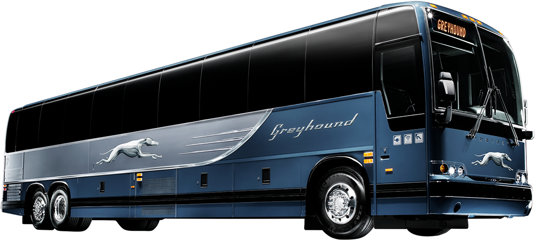 Greyhound Bus Side View