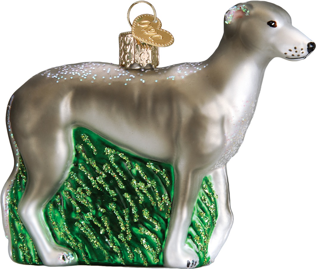 Greyhound Christmas Ornament