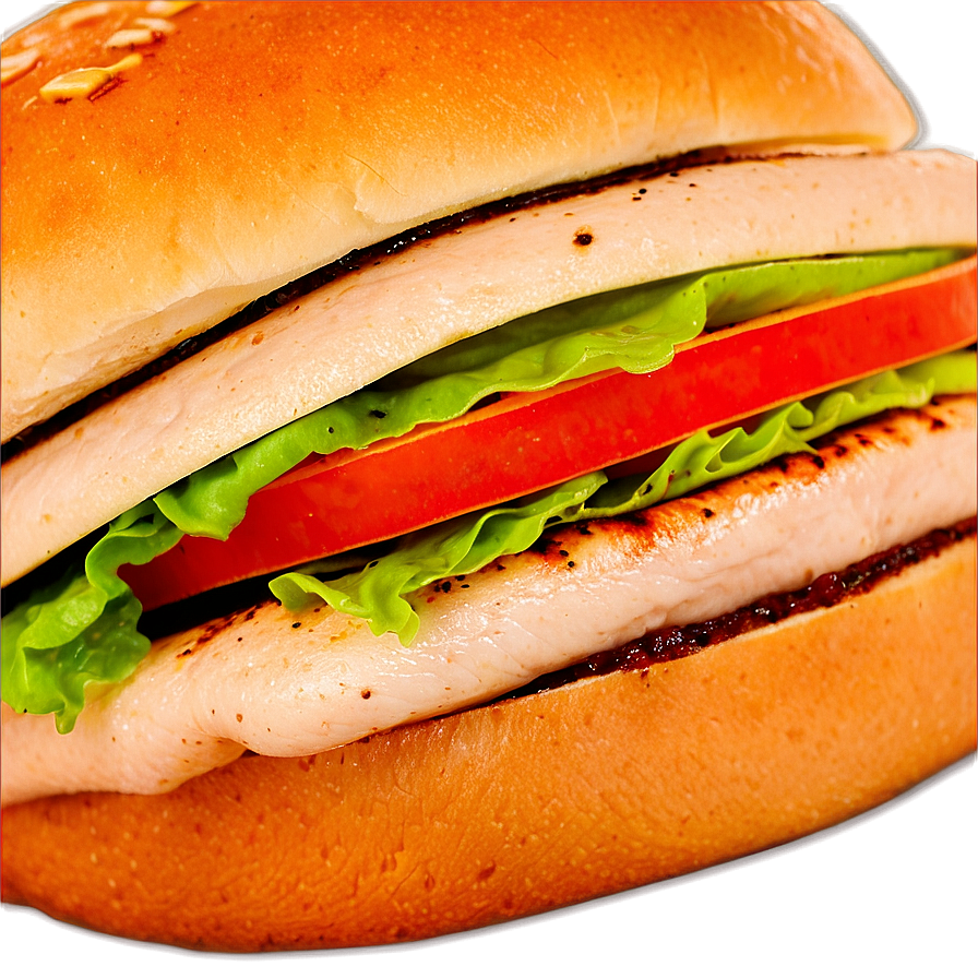 Grilled Chicken Burger Png Mhl