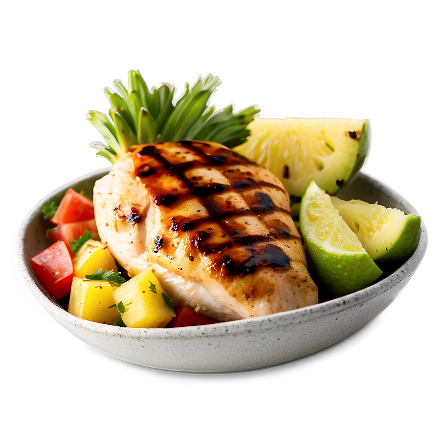 Grilled Chicken With Pineapple Salsa Png Hbn