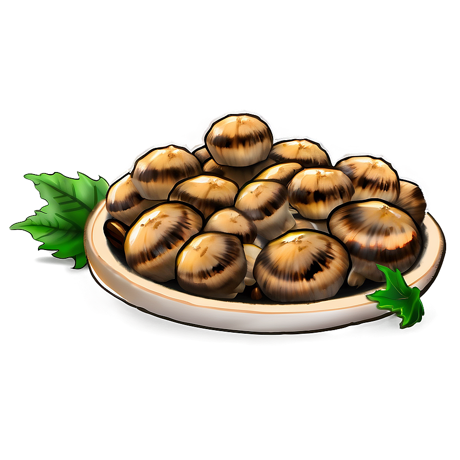 Grilled Mushrooms Png 56