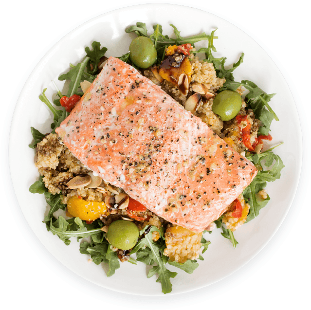 Grilled Salmon Salad Healthy Meal