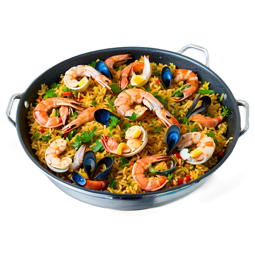 Grilled Seafood Paella Png 52