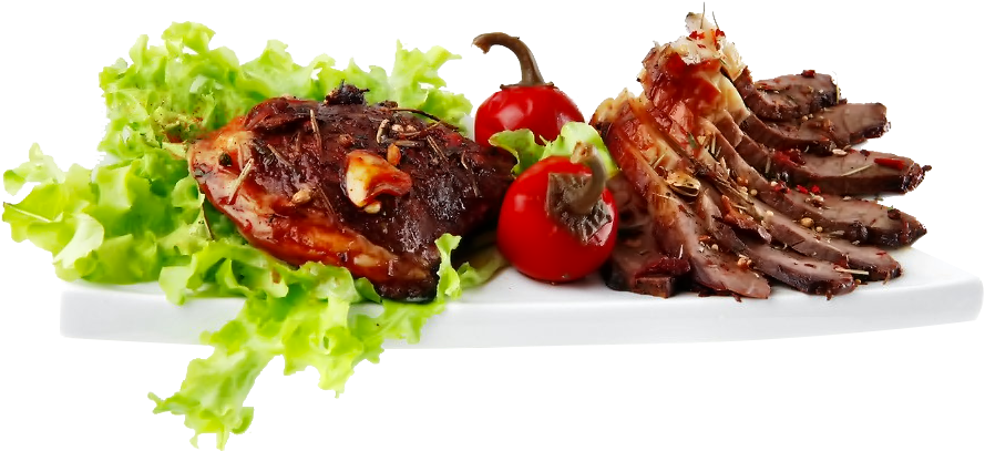 Grilled Steakand Sliced Beef Dish