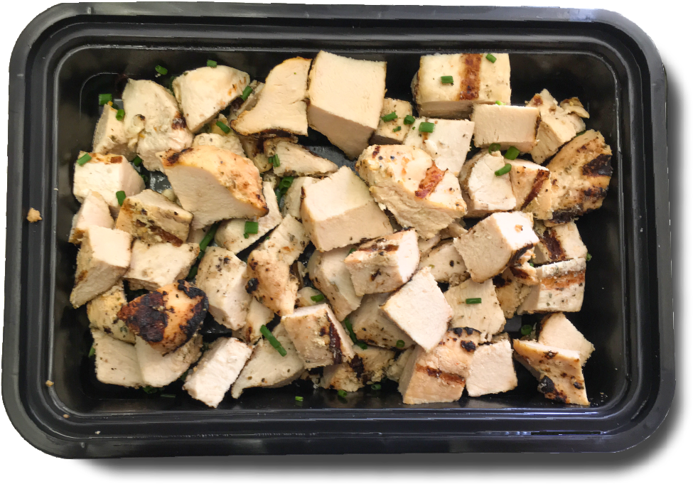 Grilled Tofu Cubes Container