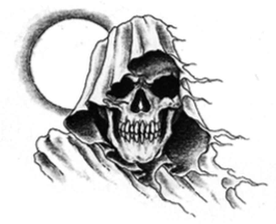 Grim Reaper Skull Tattoo Design