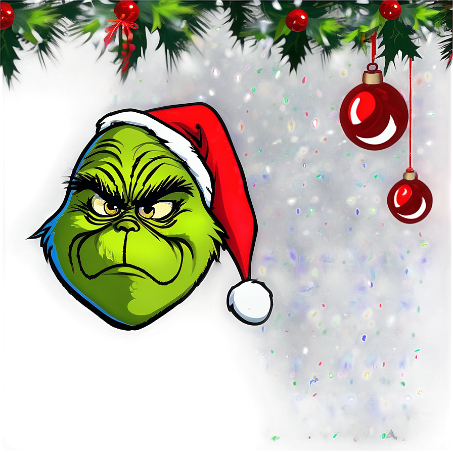 Grinch Christmas Banner Png 48