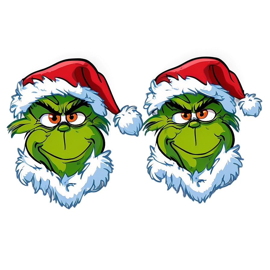 Grinch Christmas Sweater Design Png 15