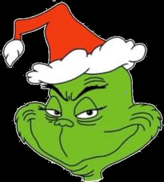 Grinch Smiling Christmas Hat