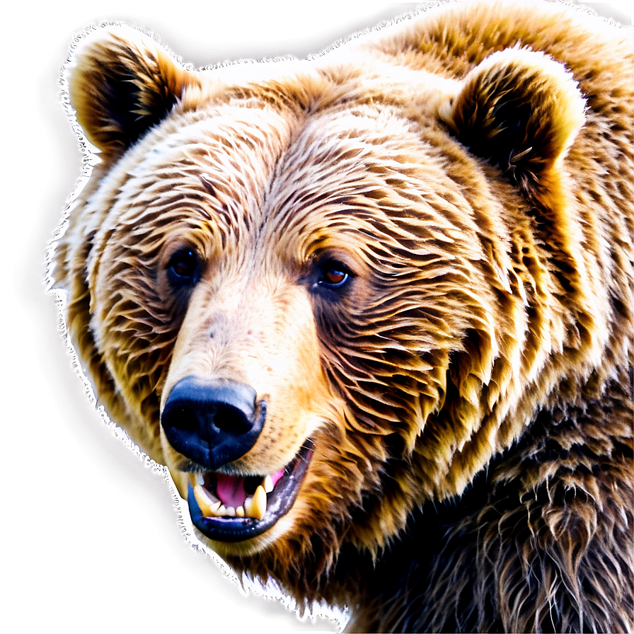 Grizzly Bear Face Clipart Png 06292024