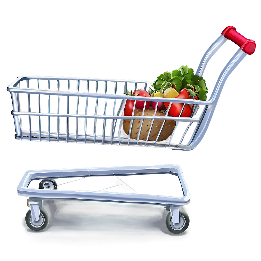 Grocery Cart Outline Png Lii