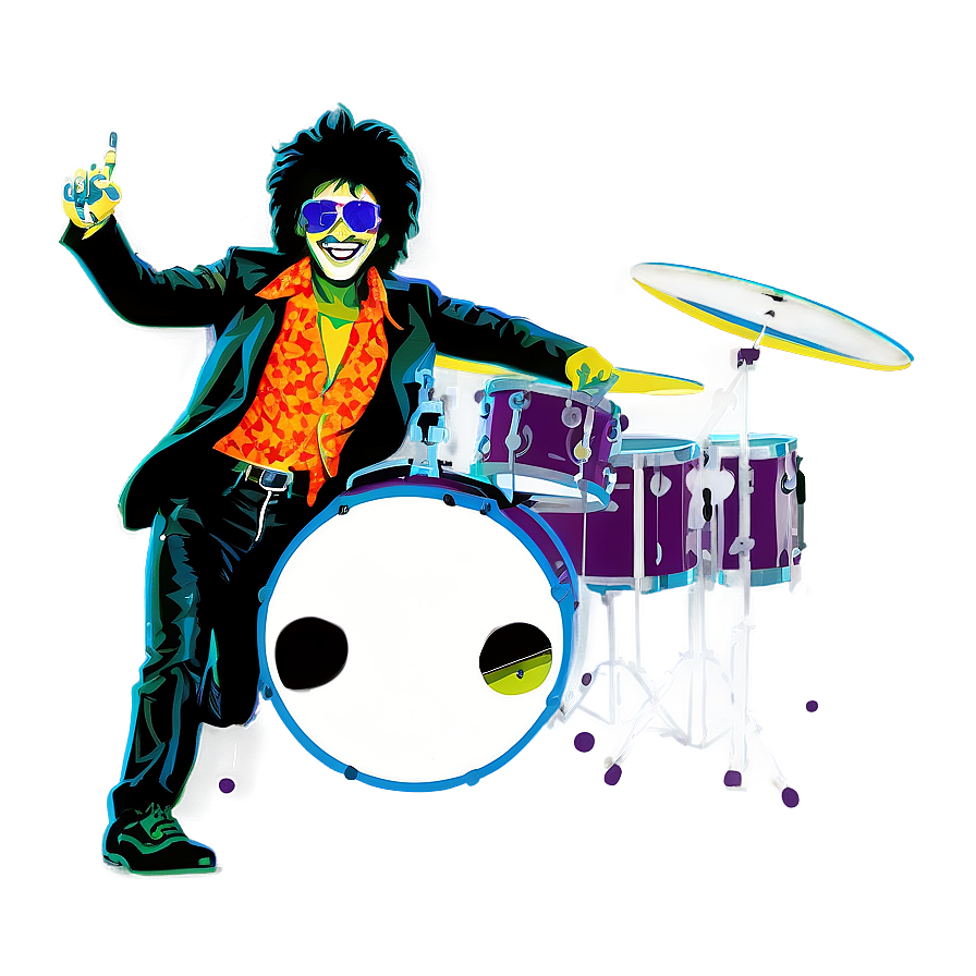 Groovy Lets Band Crazy Vector Png Pko