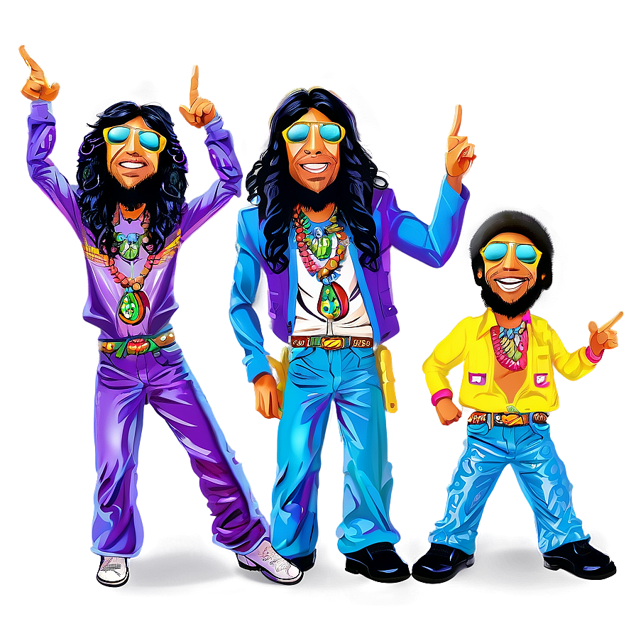 Groovy Lets Band Crazy Vector Png Prf8