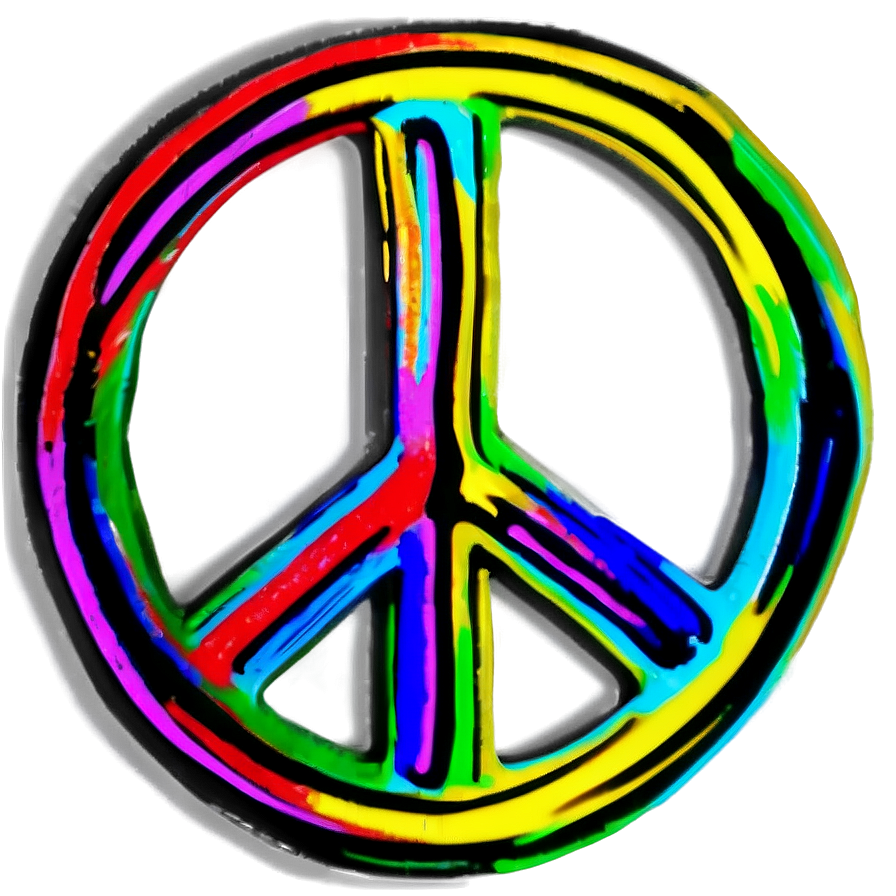 Groovy Pop Peace Sign Png 40