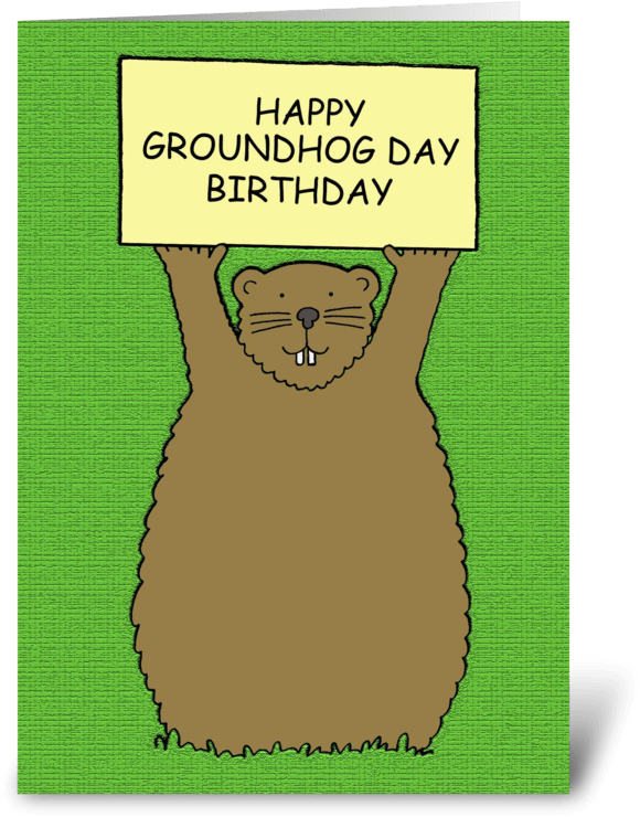 Groundhog Day Birthday Greeting