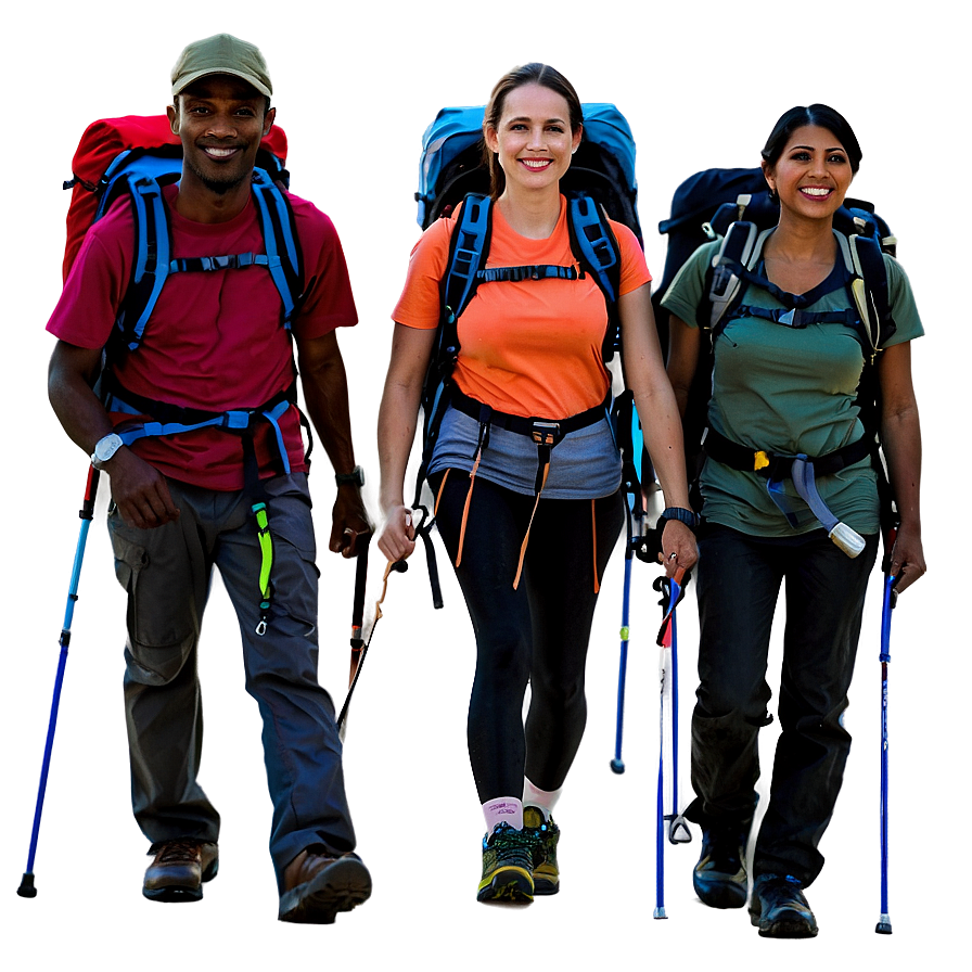 Group Of Hikers Png 06262024