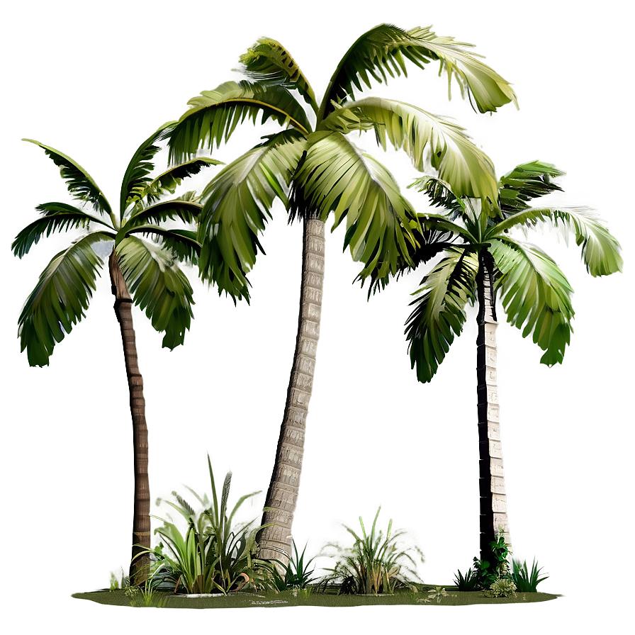 Group Of Palm Trees Png Fdu