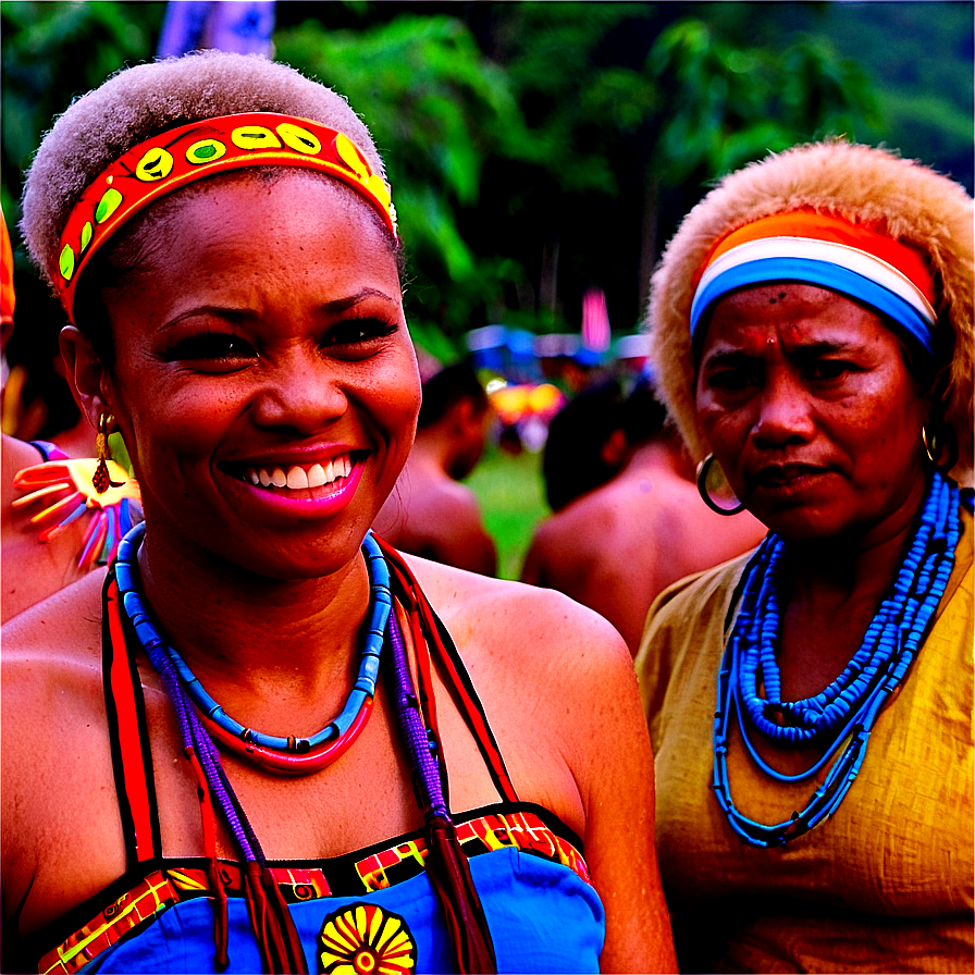 Group Of People At Festival Png 5