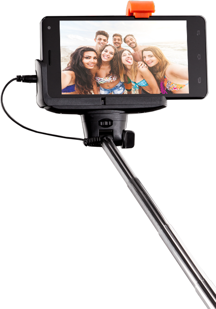 Group Selfie Beach Trip Smartphone