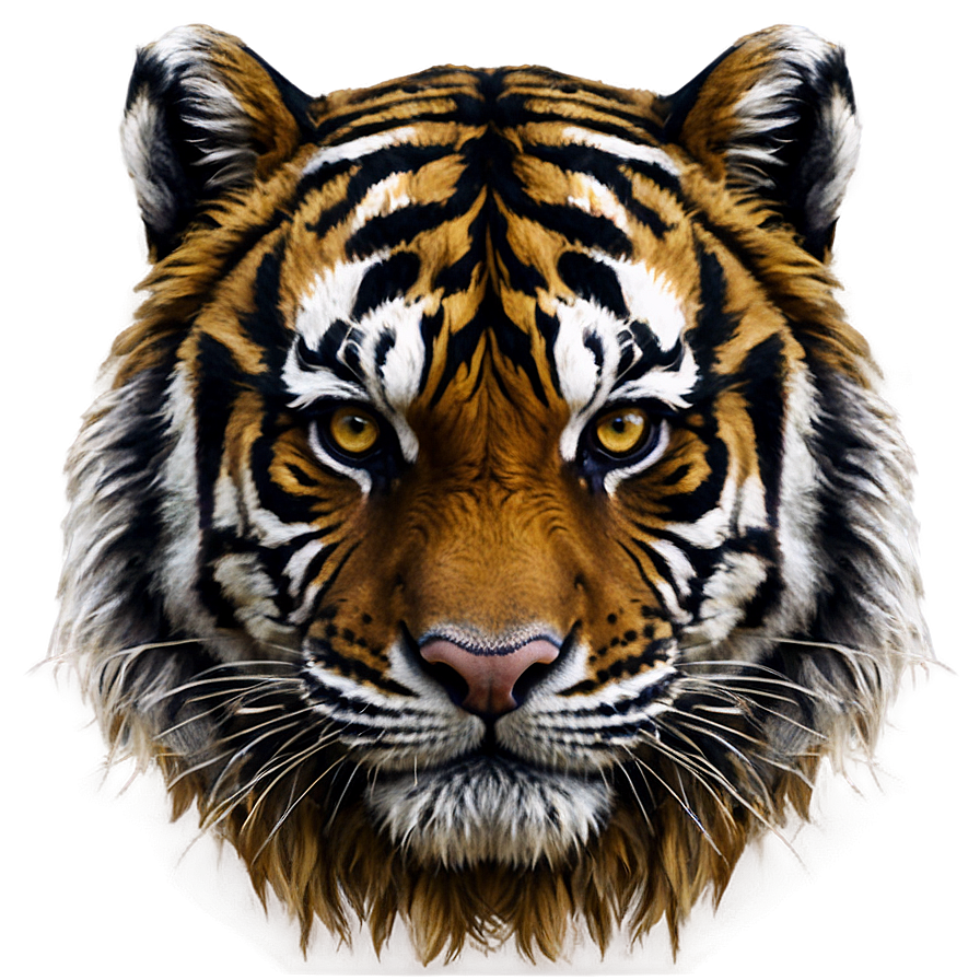 Growling Tiger Portrait Png 53