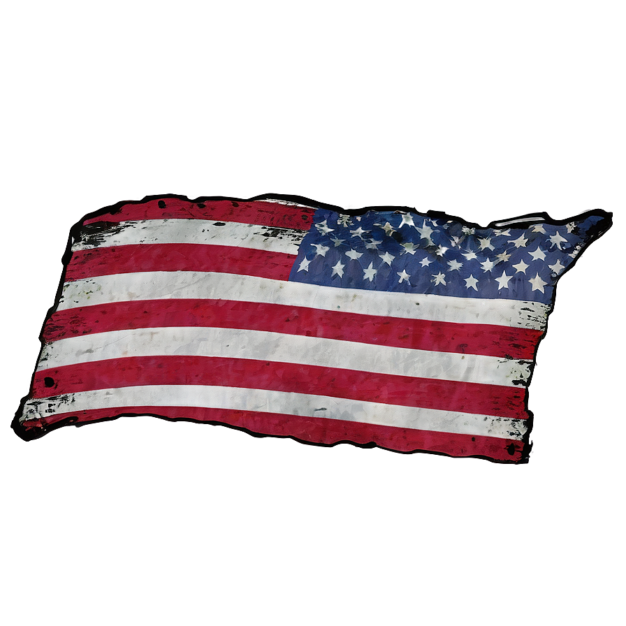 Grunge American Flag High-resolution Png 04302024