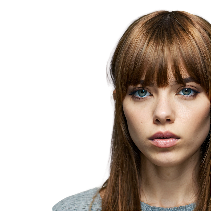 Grunge Bangs Hairstyle Png 30