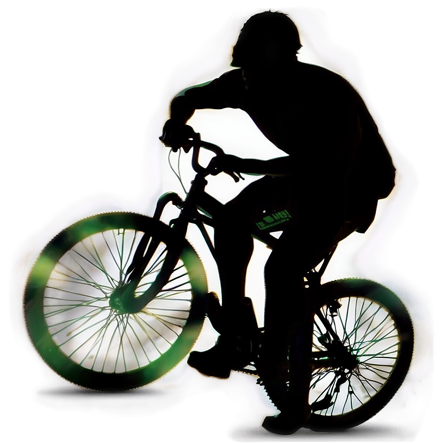 Grunge Bicycle Silhouette Png Aui26