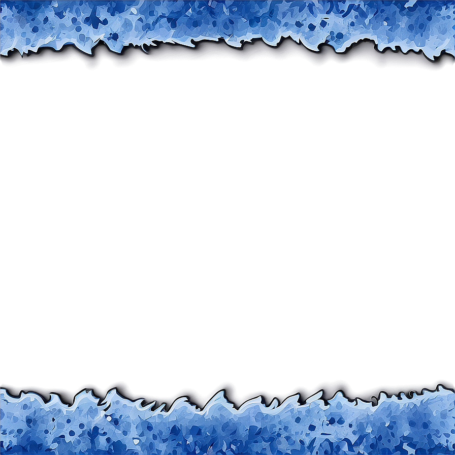 Grunge Blue Border Png 06202024