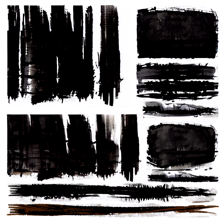 Grunge Brush Strokes Png 05062024