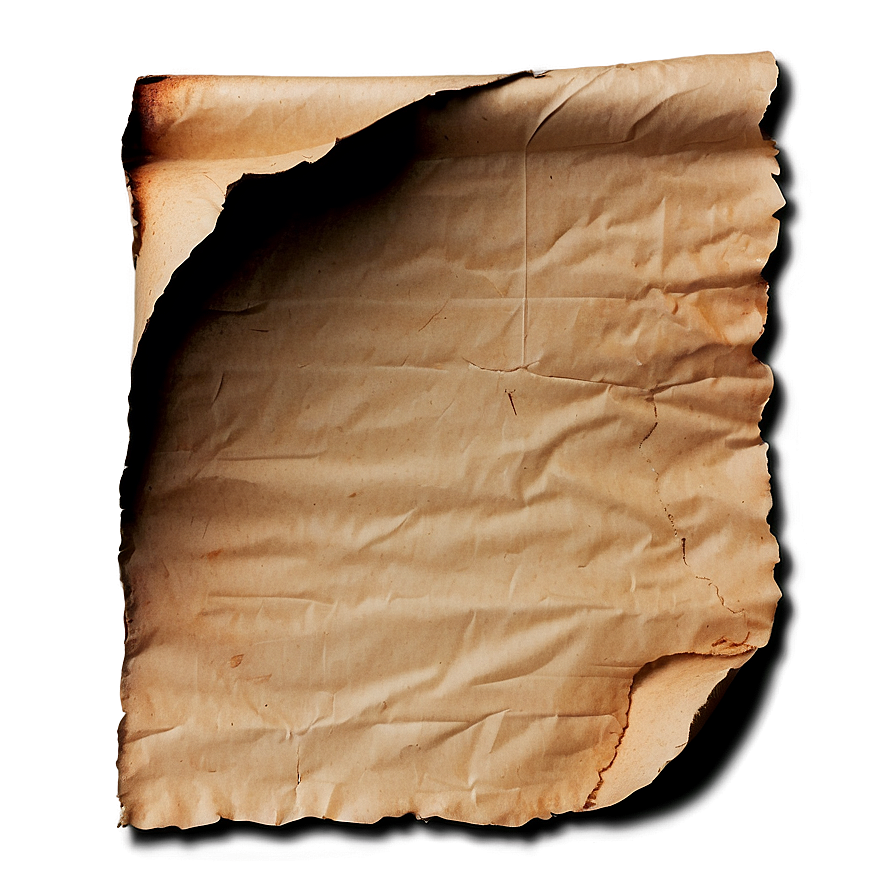 Grunge Burned Paper Png Sea