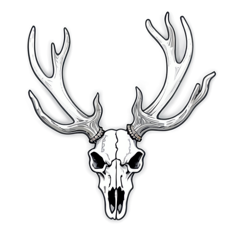 Grunge Deer Skull Png Njq94