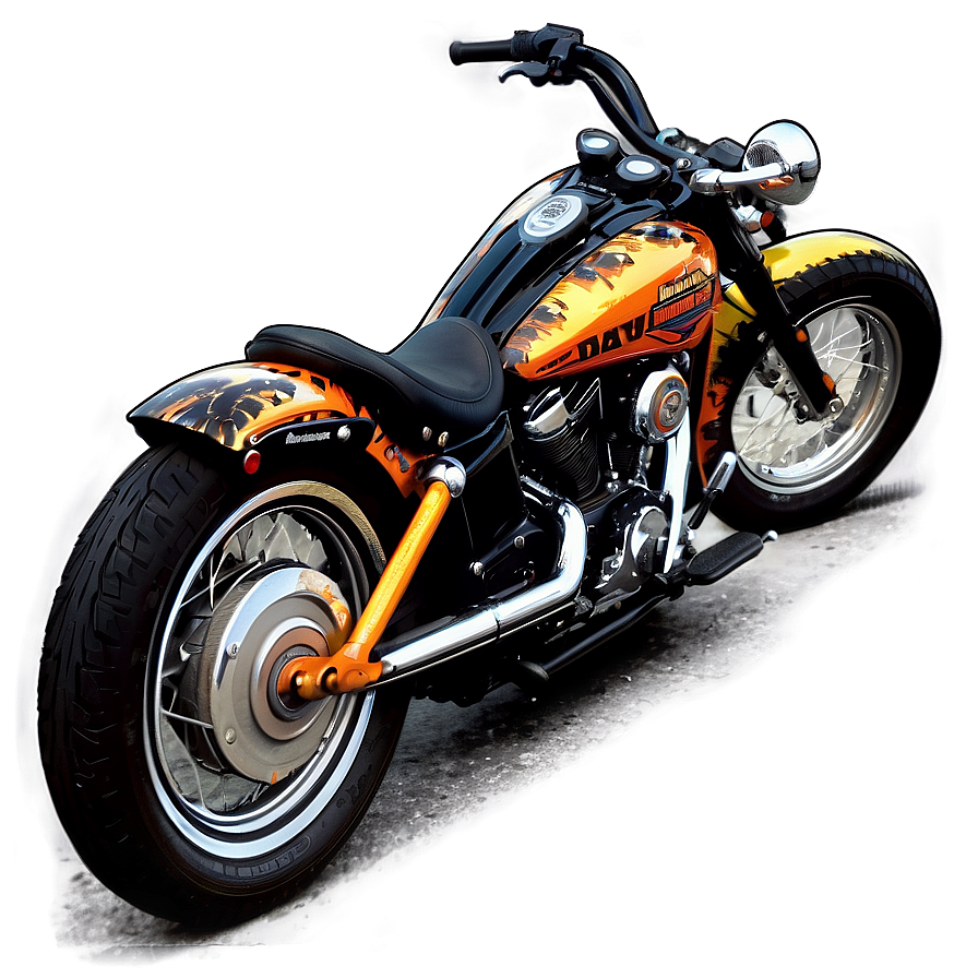 Grunge Harley-davidson Print Png Pil