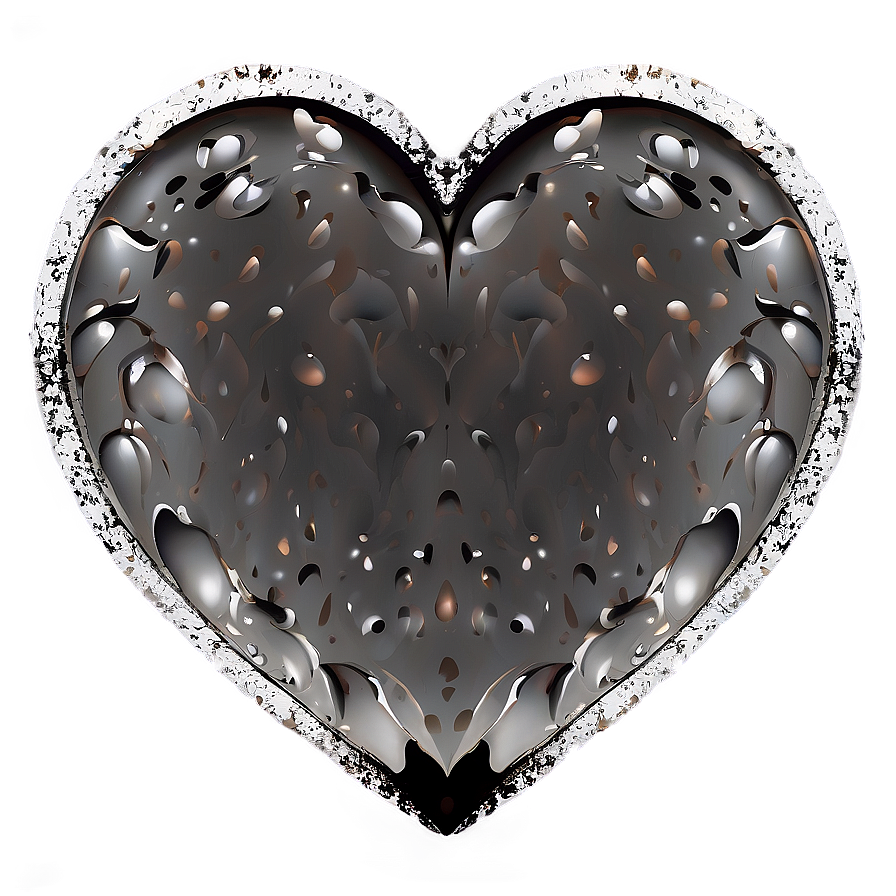 Grunge Heart Vector Png 4