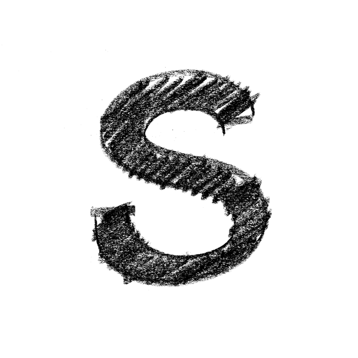 Grunge Style Letter S