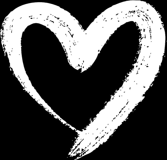 Grunge Style White Hearton Black Background.jpg