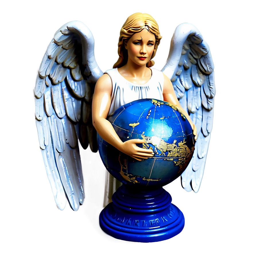 Guardian Angel Holding Globe Png Upq36