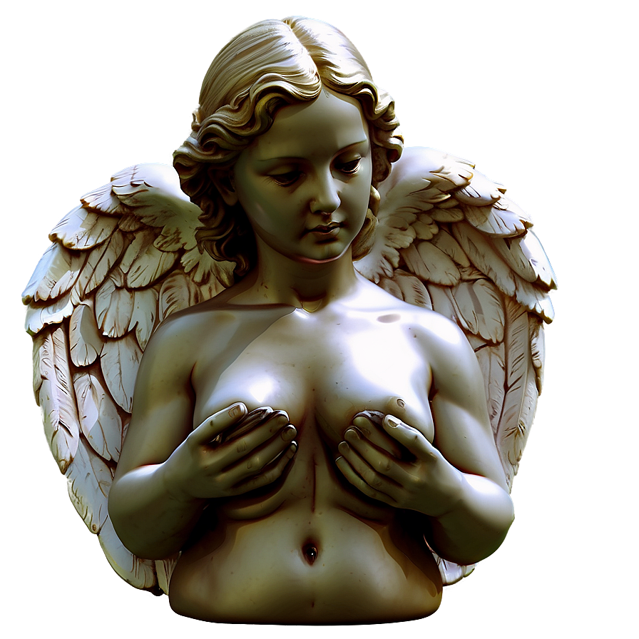 Guardian Angel Statue Art Png Crf