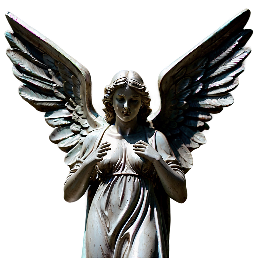 Guardian Angel Statue Art Png Xhb92