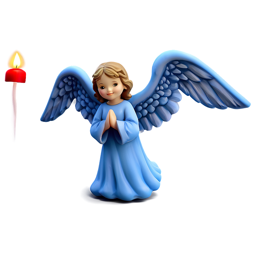 Guardian Angel With Candle Png 06262024