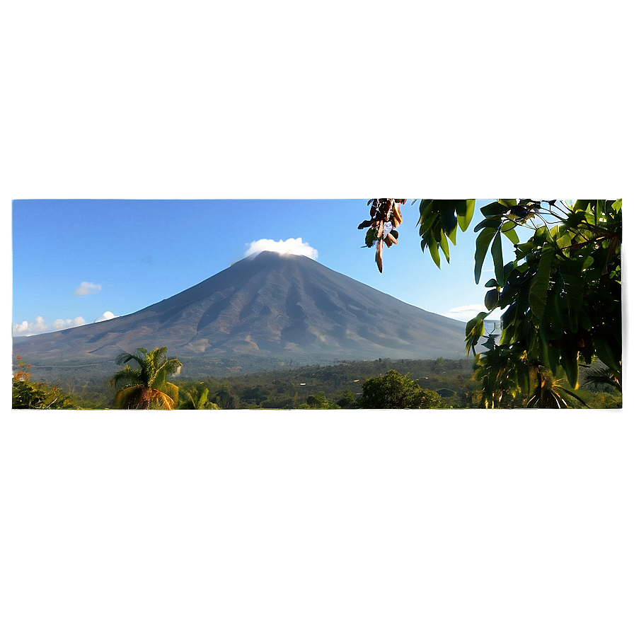 Guatemala Volcano Landscape Png Maf50