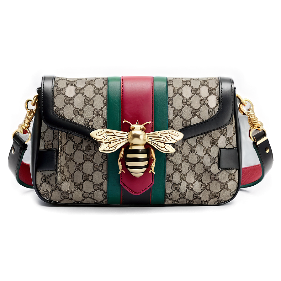 Gucci Bag With Bee Motif Png Fwd